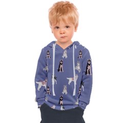 Husky Dogs With Sparkles Kids  Overhead Hoodie by SychEva