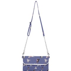 Husky Dogs With Sparkles Mini Crossbody Handbag by SychEva