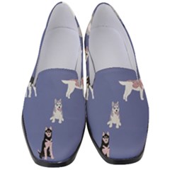 Husky Dogs With Sparkles Women s Classic Loafer Heels by SychEva