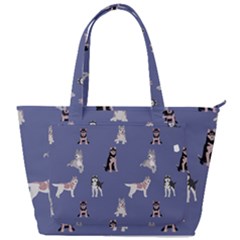 Husky Dogs With Sparkles Back Pocket Shoulder Bag  by SychEva