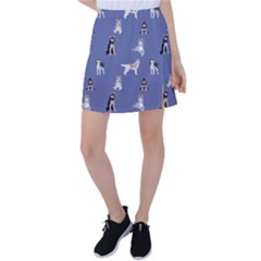 Husky Dogs With Sparkles Tennis Skirt by SychEva