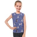 Husky Dogs With Sparkles Kids  Mesh Tank Top View1