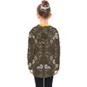 Folk flowers print Floral pattern Ethnic art Kids  Double Breasted Button Coat View2