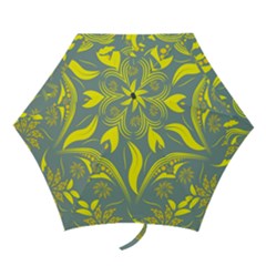 Folk Flowers Print Floral Pattern Ethnic Art Mini Folding Umbrellas by Eskimos