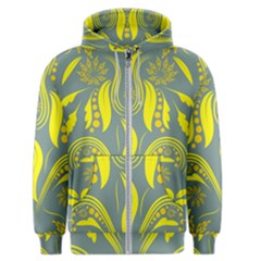 Folk Flowers Print Floral Pattern Ethnic Art Men s Zipper Hoodie by Eskimos