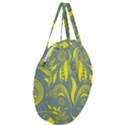 Folk flowers print Floral pattern Ethnic art Giant Round Zipper Tote View3