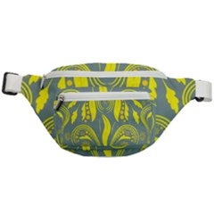 Folk Flowers Print Floral Pattern Ethnic Art Fanny Pack by Eskimos