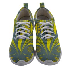 Folk Flowers Print Floral Pattern Ethnic Art Athletic Shoes by Eskimos