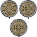 Folk flowers print Floral pattern Ethnic art Mini Round Pill Box (Pack of 3) View1