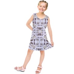 Folk Flowers Print Floral Pattern Ethnic Art Kids  Tunic Dress