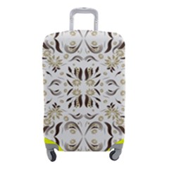 Folk Flowers Print Floral Pattern Ethnic Art Luggage Cover (small)