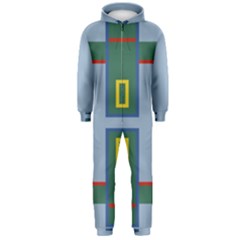 Abstract Pattern Geometric Backgrounds   Hooded Jumpsuit (men)  by Eskimos