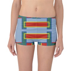 Abstract Pattern Geometric Backgrounds   Reversible Boyleg Bikini Bottoms by Eskimos