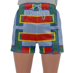 Abstract Pattern Geometric Backgrounds   Sleepwear Shorts by Eskimos