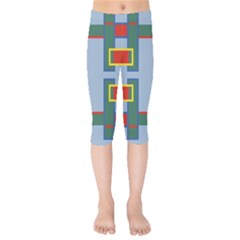 Abstract Pattern Geometric Backgrounds   Kids  Capri Leggings  by Eskimos