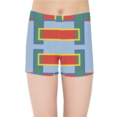 Abstract Pattern Geometric Backgrounds   Kids  Sports Shorts by Eskimos