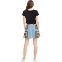 Abstract pattern geometric backgrounds   Waistband Skirt View2