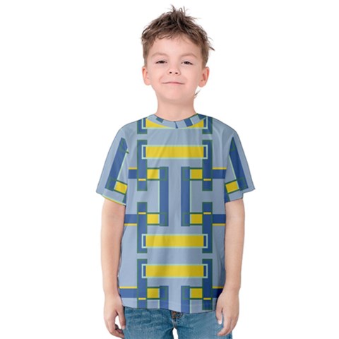 Abstract Pattern Geometric Backgrounds   Kids  Cotton Tee by Eskimos