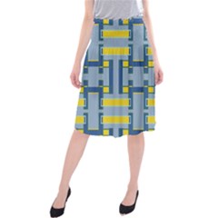 Abstract Pattern Geometric Backgrounds   Midi Beach Skirt by Eskimos