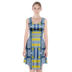 Abstract Pattern Geometric Backgrounds   Racerback Midi Dress by Eskimos