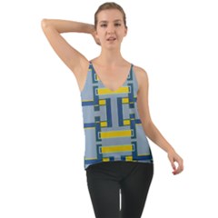 Abstract Pattern Geometric Backgrounds   Chiffon Cami by Eskimos