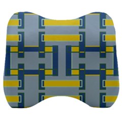 Abstract Pattern Geometric Backgrounds   Velour Head Support Cushion by Eskimos