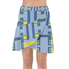 Abstract Pattern Geometric Backgrounds   Wrap Front Skirt