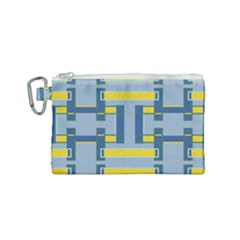 Abstract Pattern Geometric Backgrounds   Canvas Cosmetic Bag (small) by Eskimos