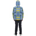 Abstract pattern geometric backgrounds   Men s Front Pocket Pullover Windbreaker View2