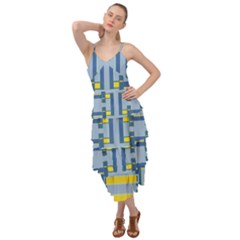 Abstract Pattern Geometric Backgrounds   Layered Bottom Dress by Eskimos