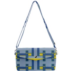 Abstract Pattern Geometric Backgrounds   Removable Strap Clutch Bag by Eskimos