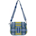 Abstract pattern geometric backgrounds   Saddle Handbag View3