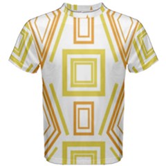 Abstract Pattern Geometric Backgrounds   Men s Cotton Tee by Eskimos