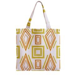 Abstract Pattern Geometric Backgrounds   Zipper Grocery Tote Bag by Eskimos