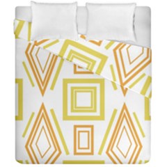 Abstract Pattern Geometric Backgrounds   Duvet Cover Double Side (california King Size) by Eskimos