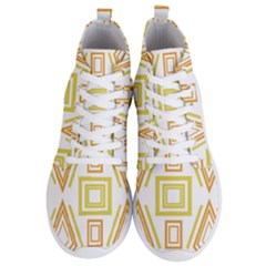 Abstract Pattern Geometric Backgrounds   Men s Lightweight High Top Sneakers by Eskimos