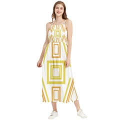 Abstract Pattern Geometric Backgrounds   Boho Sleeveless Summer Dress by Eskimos