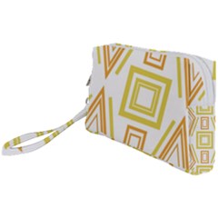 Abstract Pattern Geometric Backgrounds   Wristlet Pouch Bag (small) by Eskimos