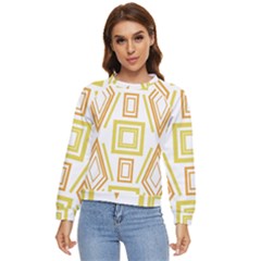 Abstract Pattern Geometric Backgrounds   Women s Long Sleeve Raglan Tee