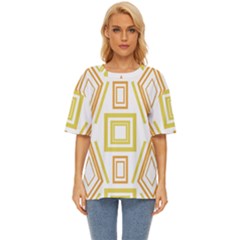 Abstract Pattern Geometric Backgrounds   Oversized Basic Tee by Eskimos