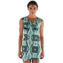 Abstract geometric design   geometric fantasy   Wrap Front Bodycon Dress View1