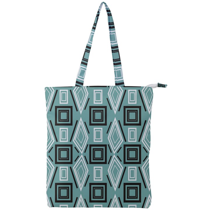 Abstract geometric design   geometric fantasy   Double Zip Up Tote Bag