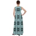 Abstract geometric design   geometric fantasy   Empire Waist Velour Maxi Dress View2