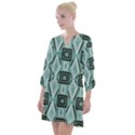 Abstract geometric design   geometric fantasy   Open Neck Shift Dress View1