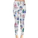 Cute Snowmen Celebrate New Year Leggings  View1