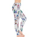 Cute Snowmen Celebrate New Year Leggings  View4