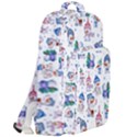 Cute Snowmen Celebrate New Year Double Compartment Backpack View2