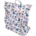 Cute Snowmen Celebrate New Year Buckle Up Backpack View1