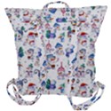 Cute Snowmen Celebrate New Year Buckle Up Backpack View3