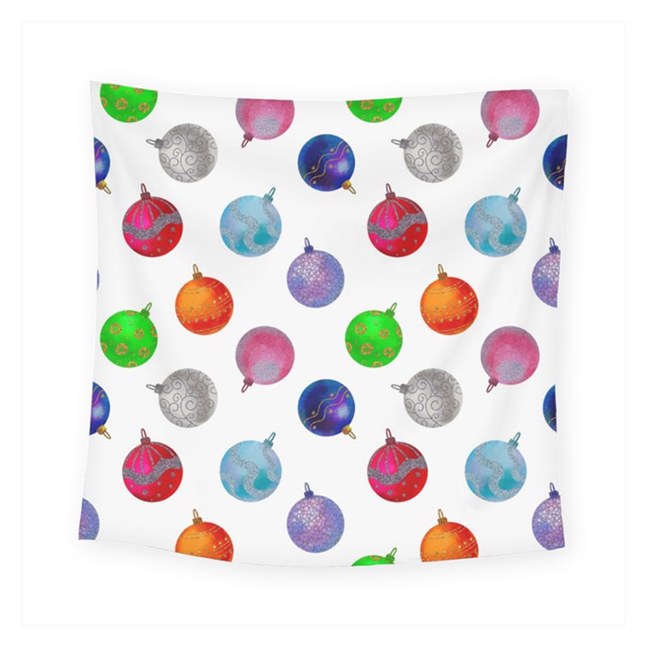 Christmas Balls Square Tapestry (Small)